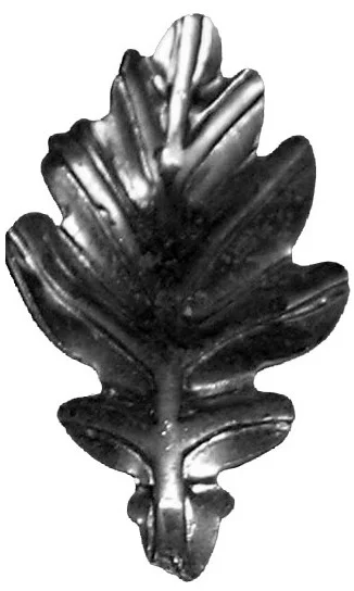 Liść kuty ozdobny - mały dąb