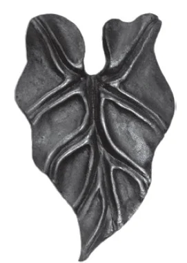 Liść kuty ozdobny - wzór sercowaty