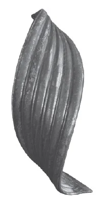 Liść kuty zwinięty lewy - profil