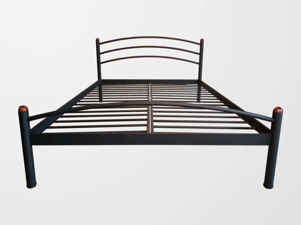 Łóżko Metalowe Łukowe - Front (Wariant 5)