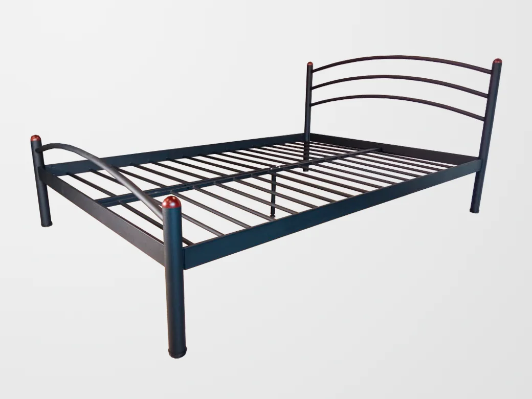 Łóżko Metalowe Łukowe - Widok pod Kątem (Wariant 3)