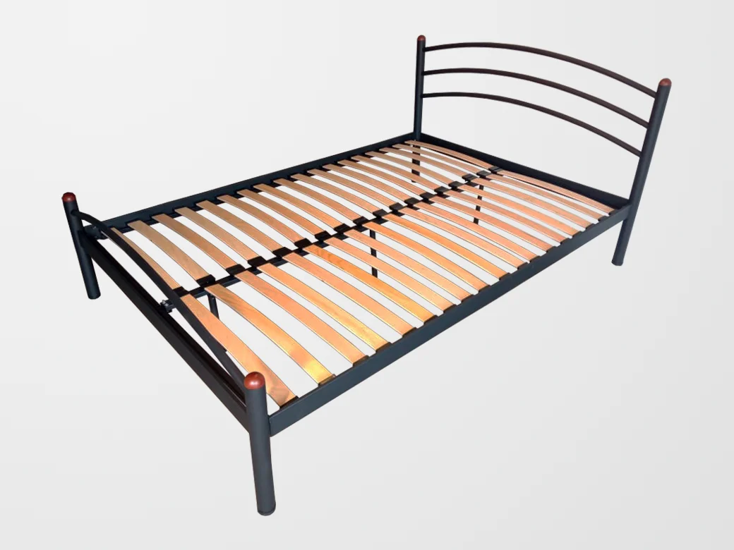 Łóżko Metalowe Łukowe - Widok pod Kątem (Wariant 4)