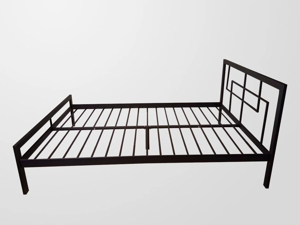 Łóżko Metalowe - Widok z Boku