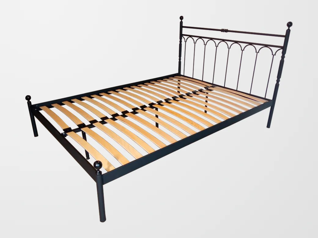 Łóżko Metalowe Retro - Widok pod Kątem (Wariant 3)