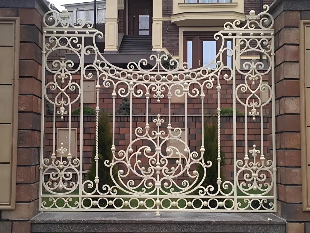 Luksusowy Panel Ogrodzeniowy - Biały Design