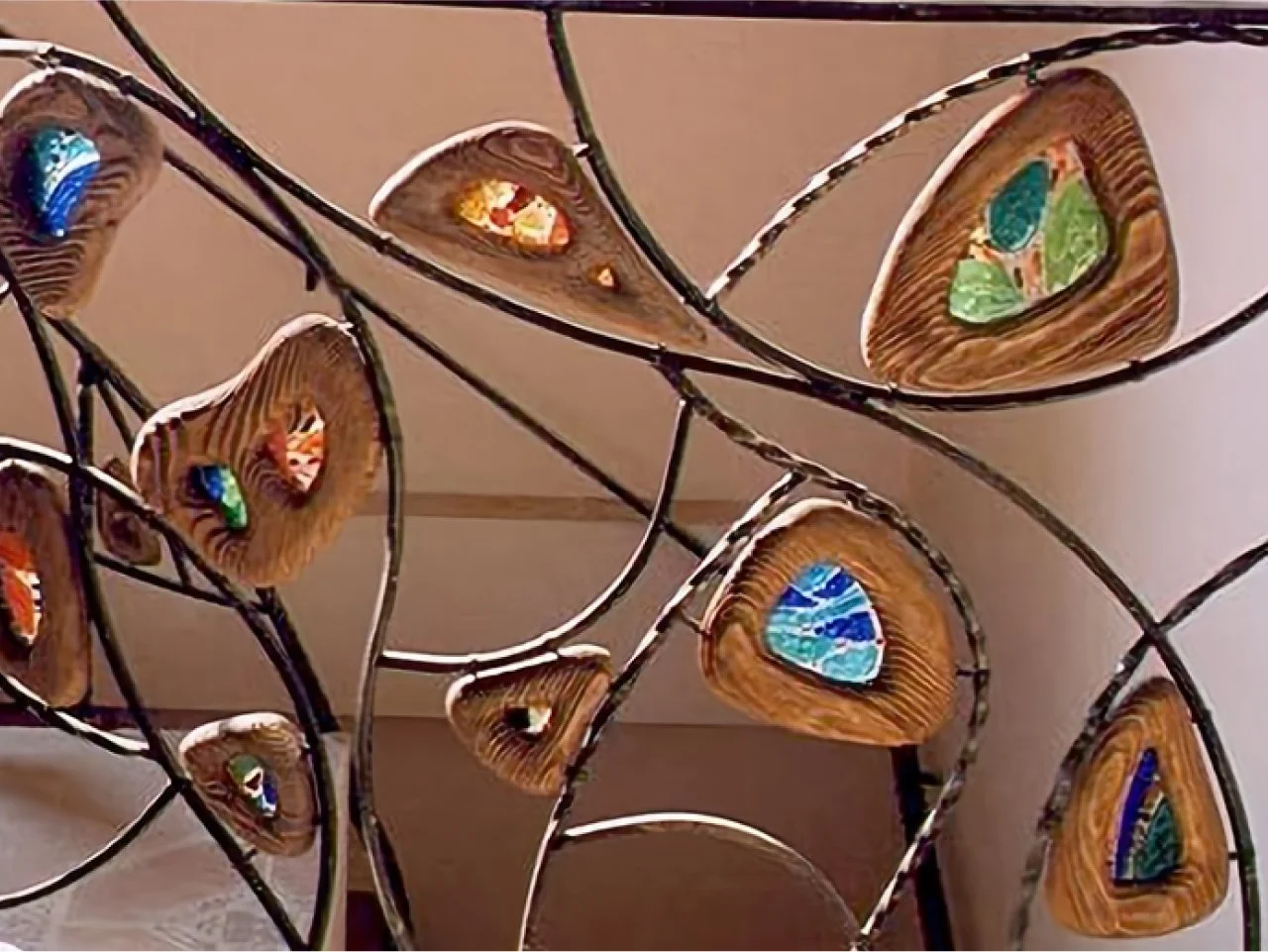 Metaloplastyka - Nowoczesna Balustrada z Witrażami