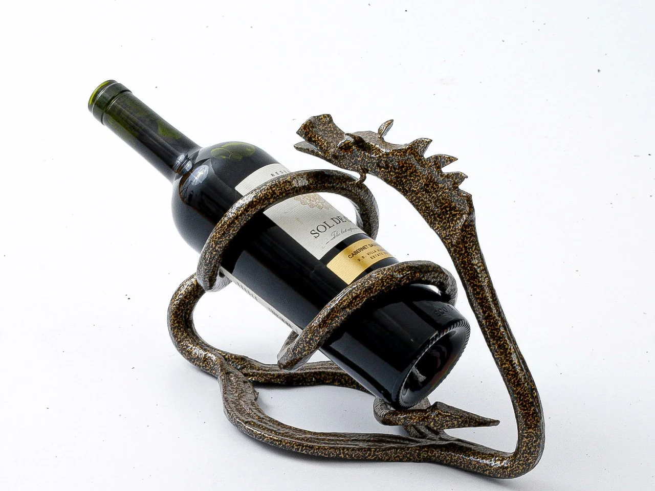 Metaloplastyka - Stojak na Wino Smok - Widok Ogólny