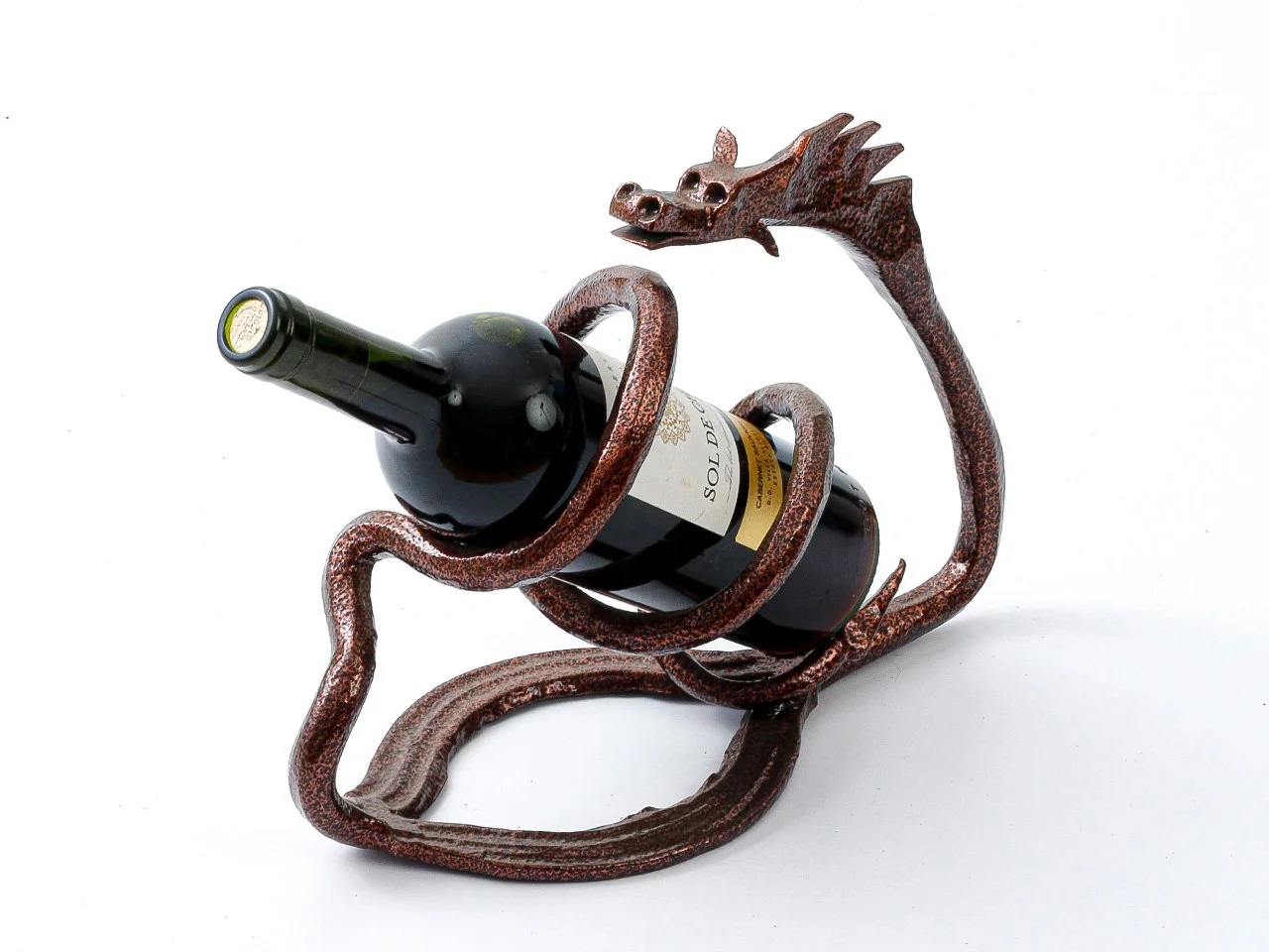 Miedziany Smok - Stojak na Wino