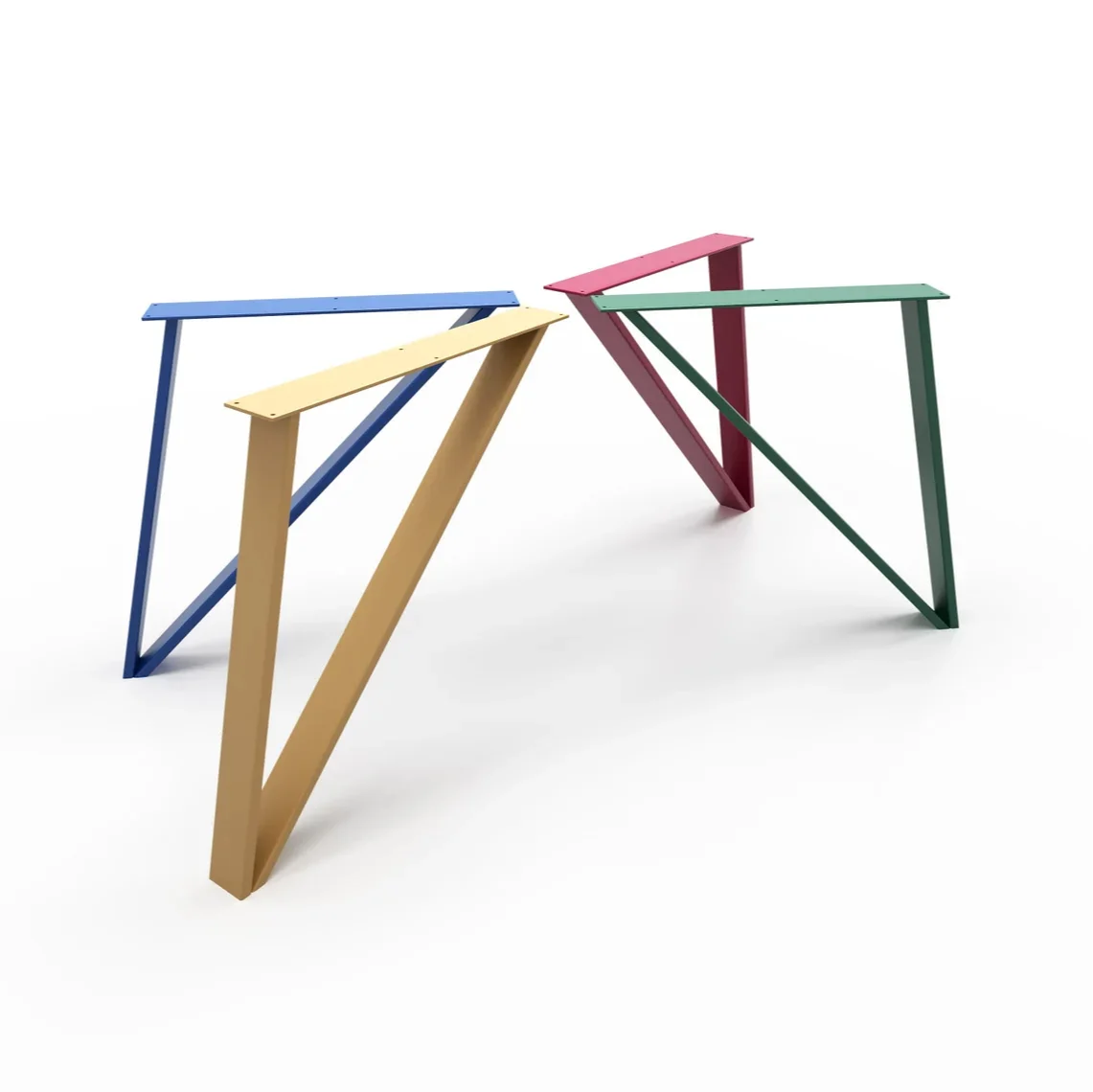 Nogi Metalowe do Biurka - Kolorowe Warianty