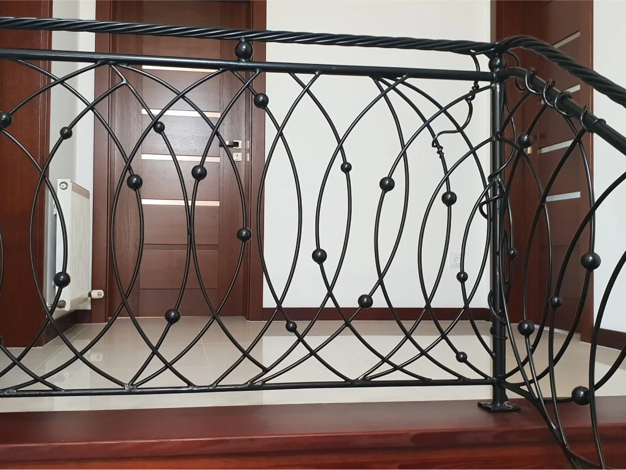 Nowoczesna Balustrada Stalowa Czarna