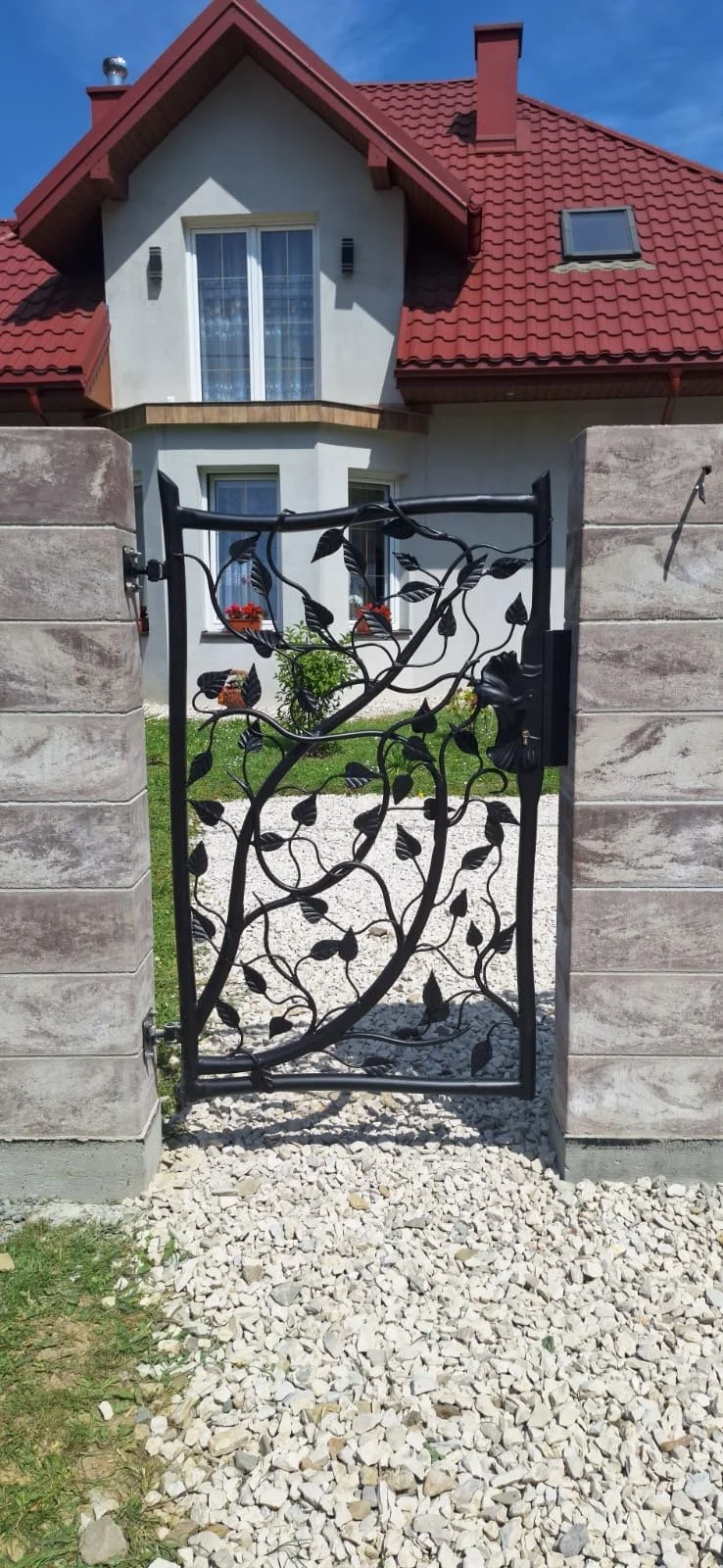 Furtka Ogrodowa - Winorośl w Ramie