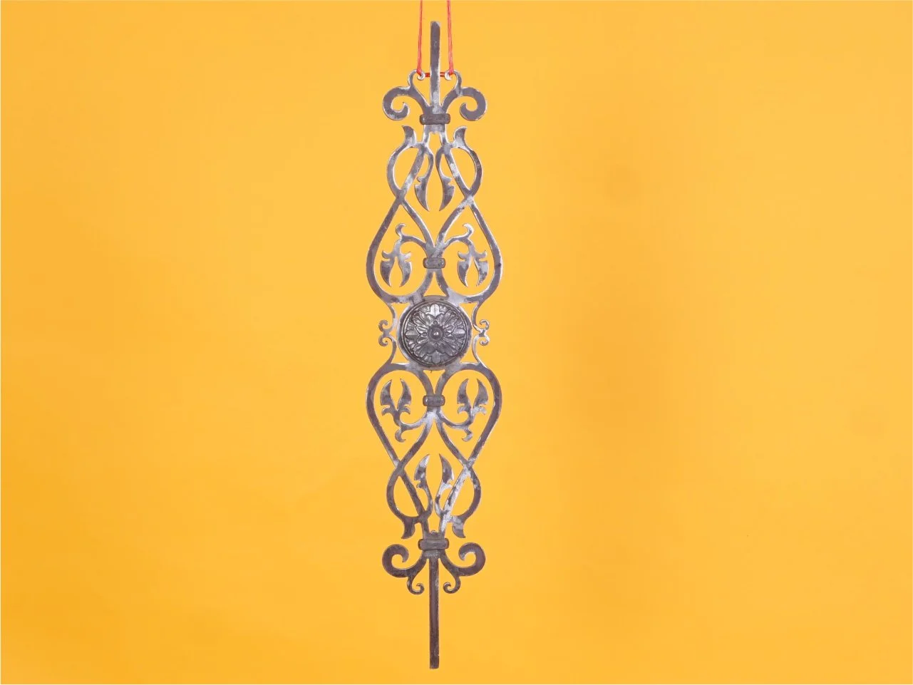 Pionowy Element Ogrodzeniowy - Bogaty Wzór Roślinny (Wariant 2)