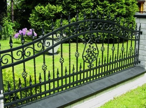 Ogrodzenie kute klasyczne - Łuk i ornament