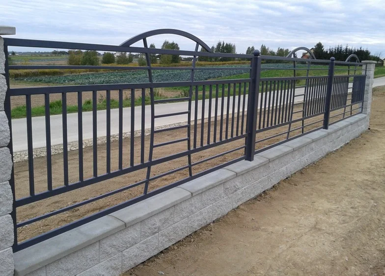 Ogrodzenie Kute Nowoczesne - Czarne