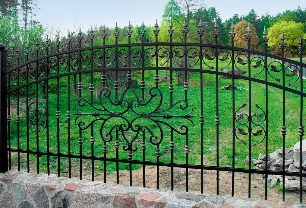 Ogrodzenie kute ogrodowe - Wzór ornamentalny