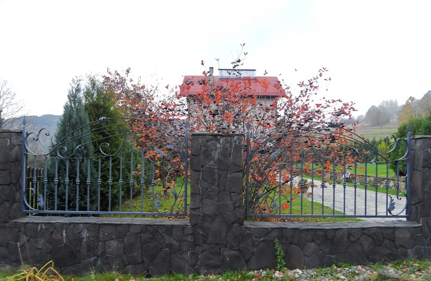 Ogrodzenie kute przęsła stalowe OK50