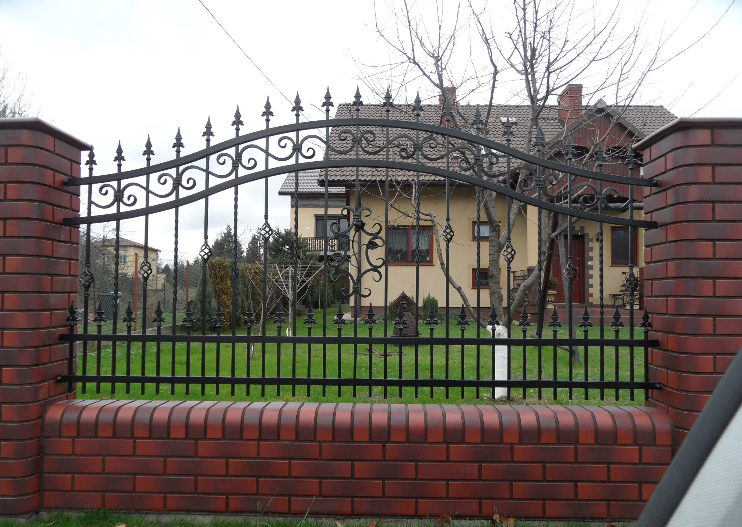 Ogrodzenie kute przęsła metalowe OK33