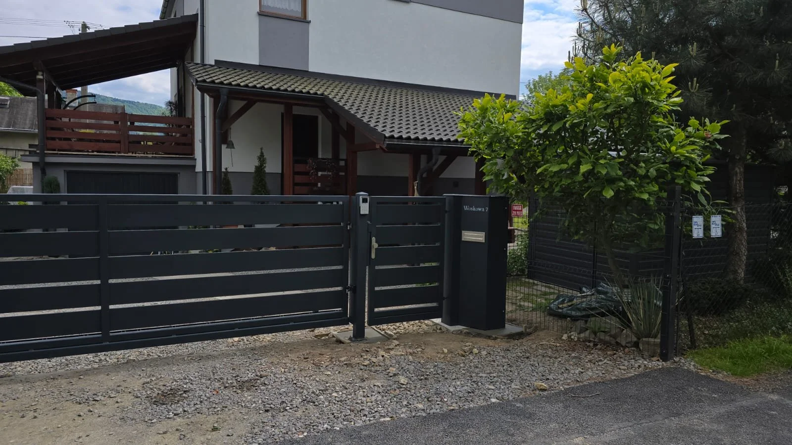 Brama Modern - Horyzontalna Antracyt