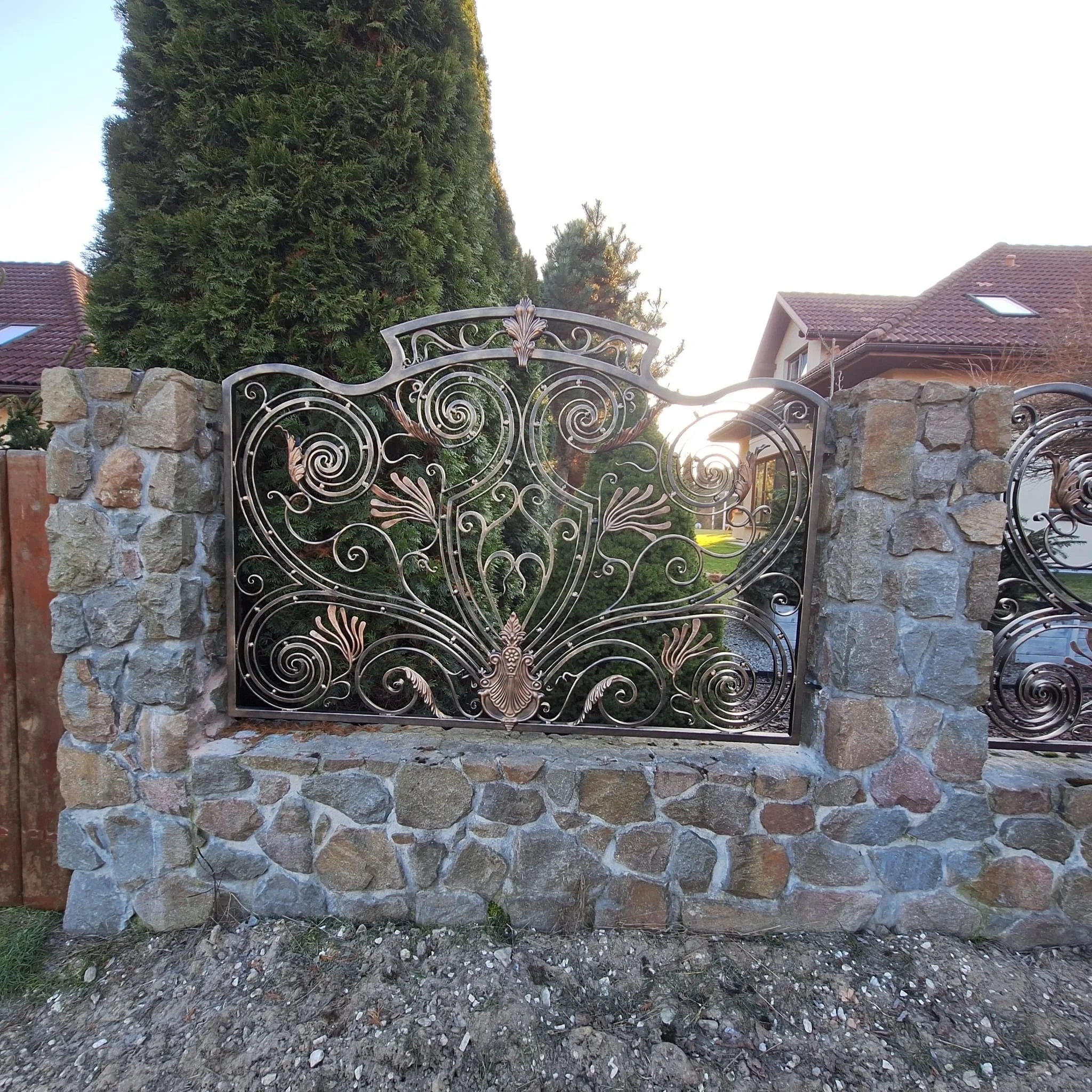 Przęsło Ozdobne - Patyna Stare Złoto