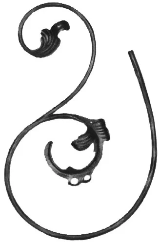 Ornament kuty esowaty akant prawy 120