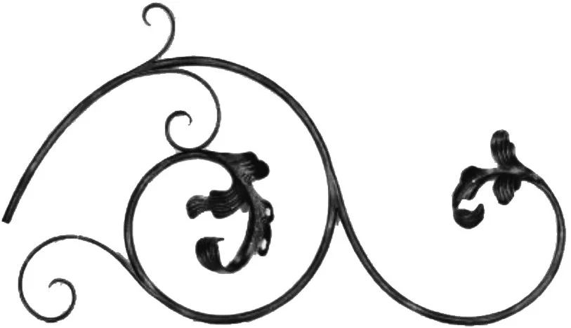 Ornament kuty esowaty lewy 115