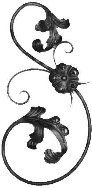 Ornament kuty esowaty lewy