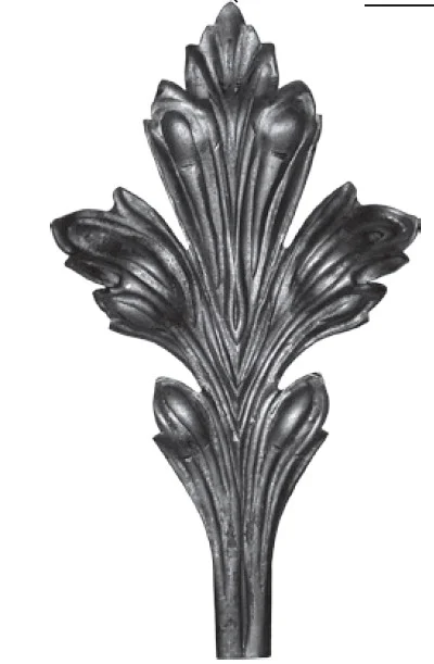 Ornament kuty - wzór klasyczny trójdzielny