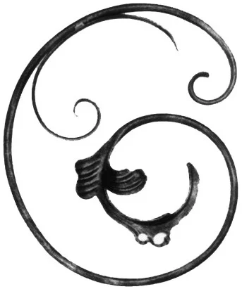 Ornament kuty okrągły z akantem v3 129