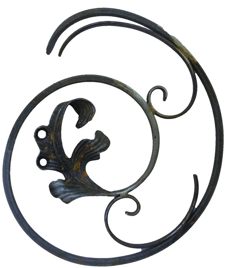 Ornament kuty okrągły z akantem wariant 128