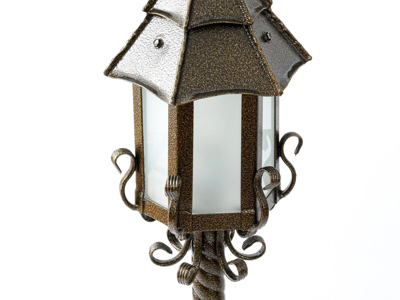 Ornamentyka boczna latarni - Kute sploty