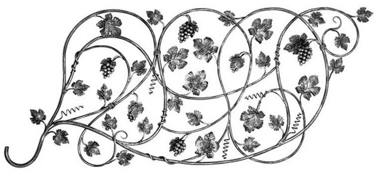 Panel kuty ścienny/bramowy 'Winnica'