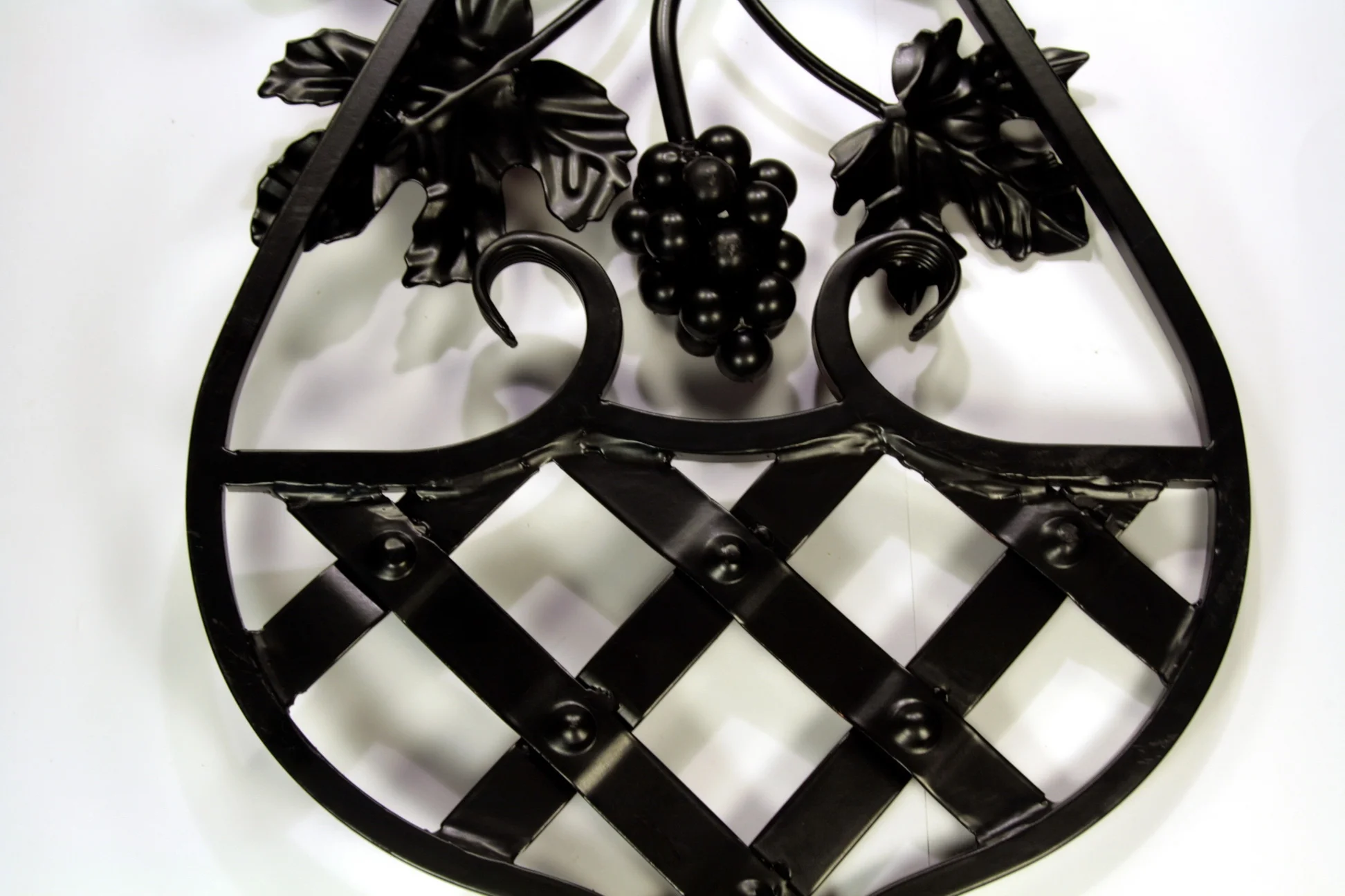 Panel metalowy winogrona - Czarny wzór