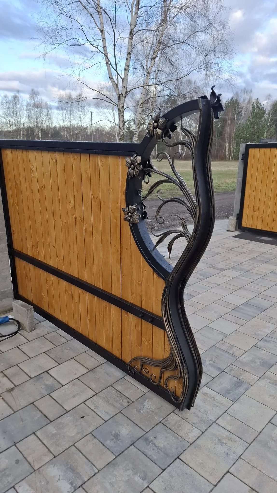 Panorama ogrodzenia kute - Posesja