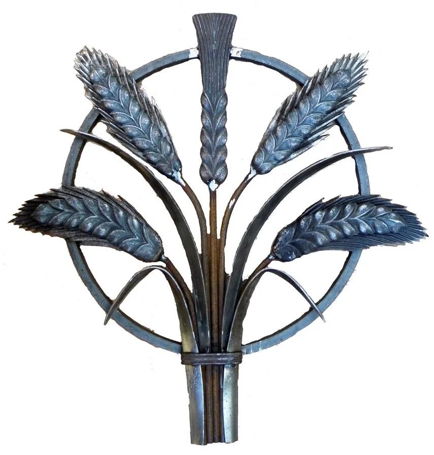 Metalowa Płaskorzeźba - Kłosy Zboża