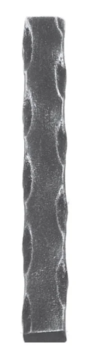 Element kuty - pręt fakturowany zbliżenie