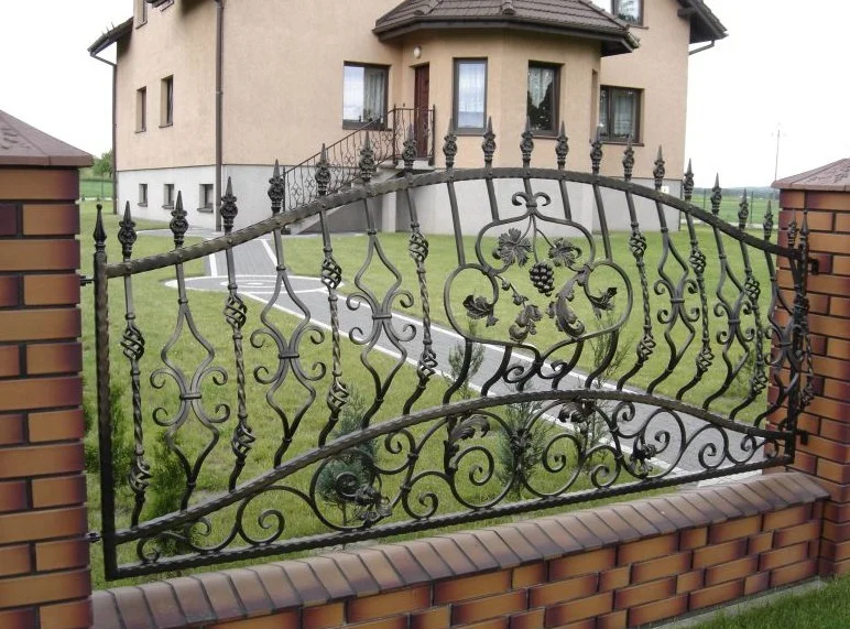 Przęsło kute 'Winogrona' - Liście i owoc