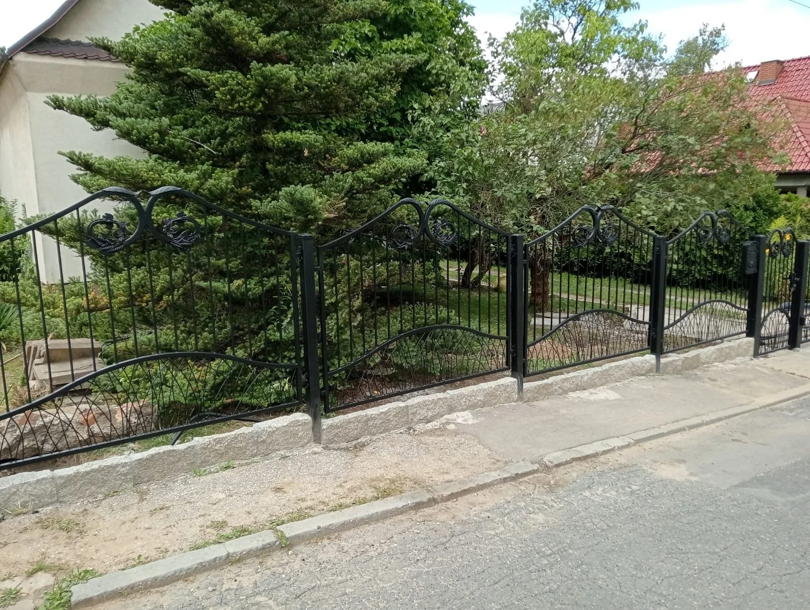 Przęsło Ogrodzeniowe Kute Łukowe