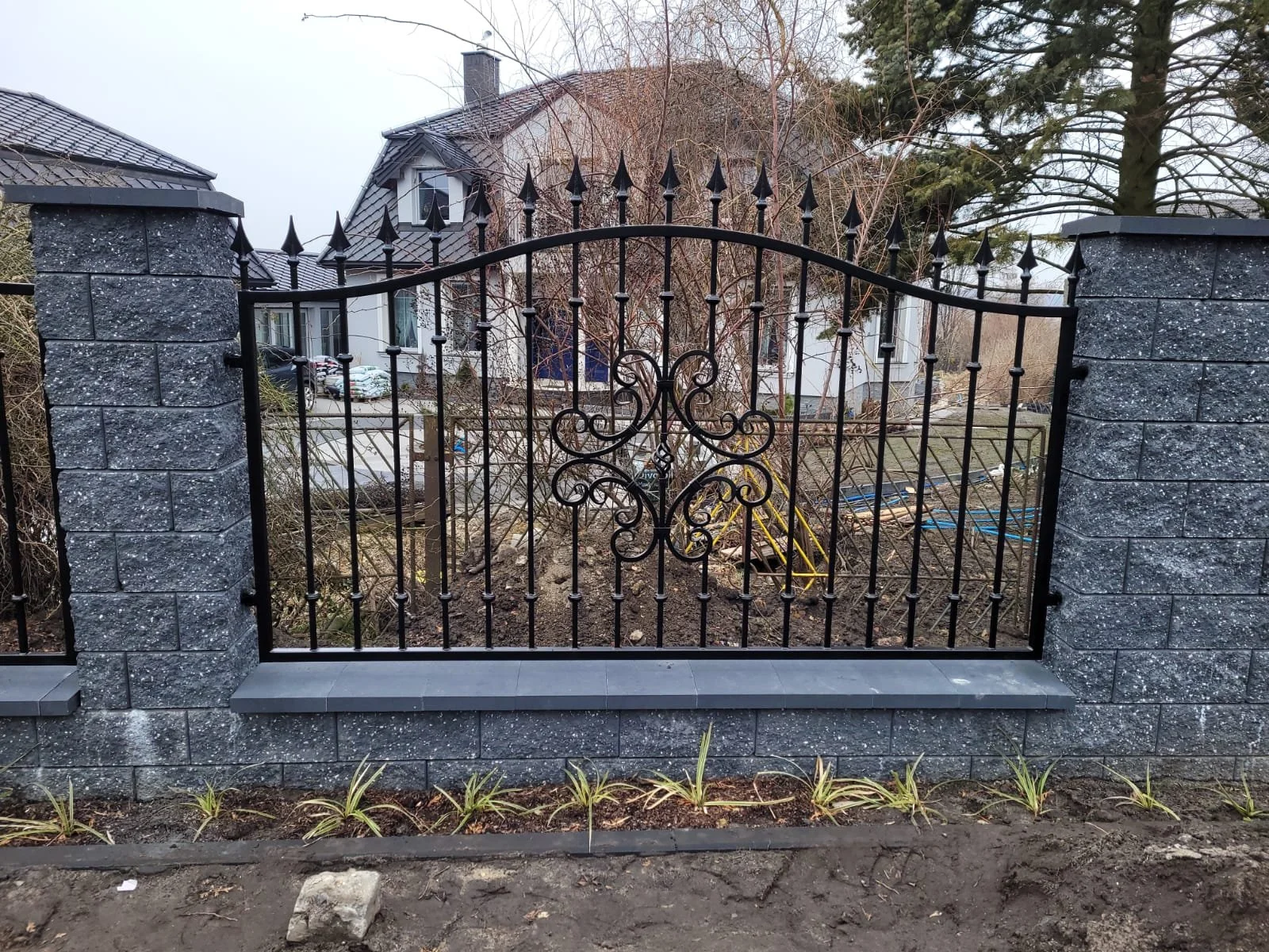 Przęsło ogrodzeniowe kute - Wzór