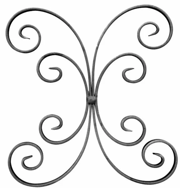 Rozeta kuta esowata symetryczna 110