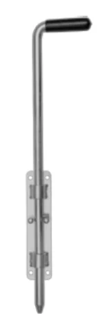 Rygiel Bramowy Pionowy Długi (Ocynk) - Kopia