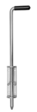 Rygiel Bramowy Pionowy Długi (Ocynk + Uchwyt)