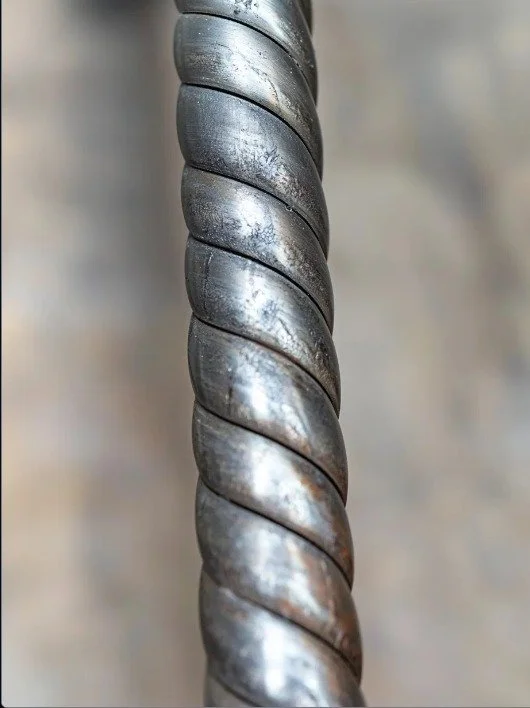 Skręcany element balustrady kutej - Widok sekcji