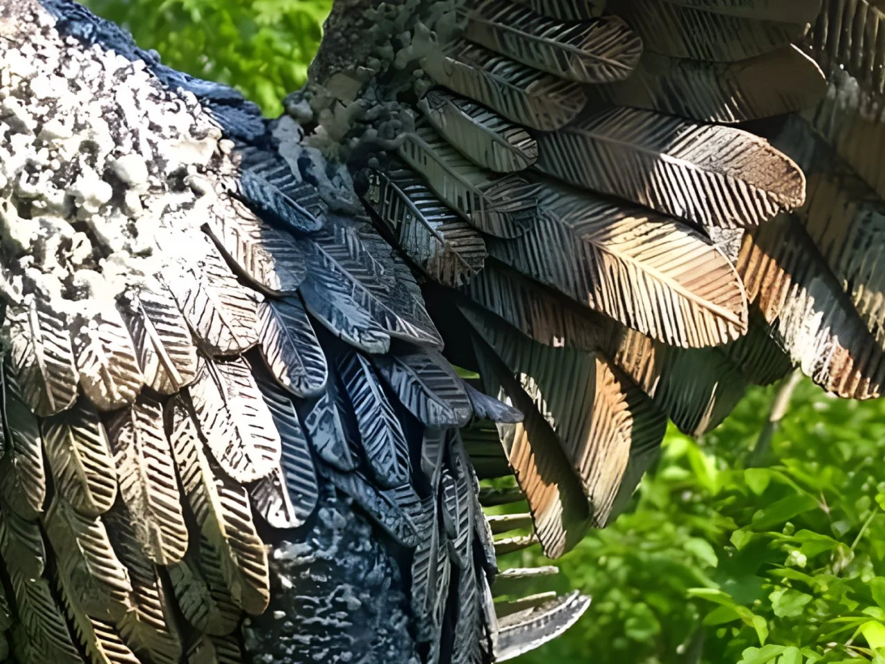 Sploty piór - Skrzydło jastrzębia kute