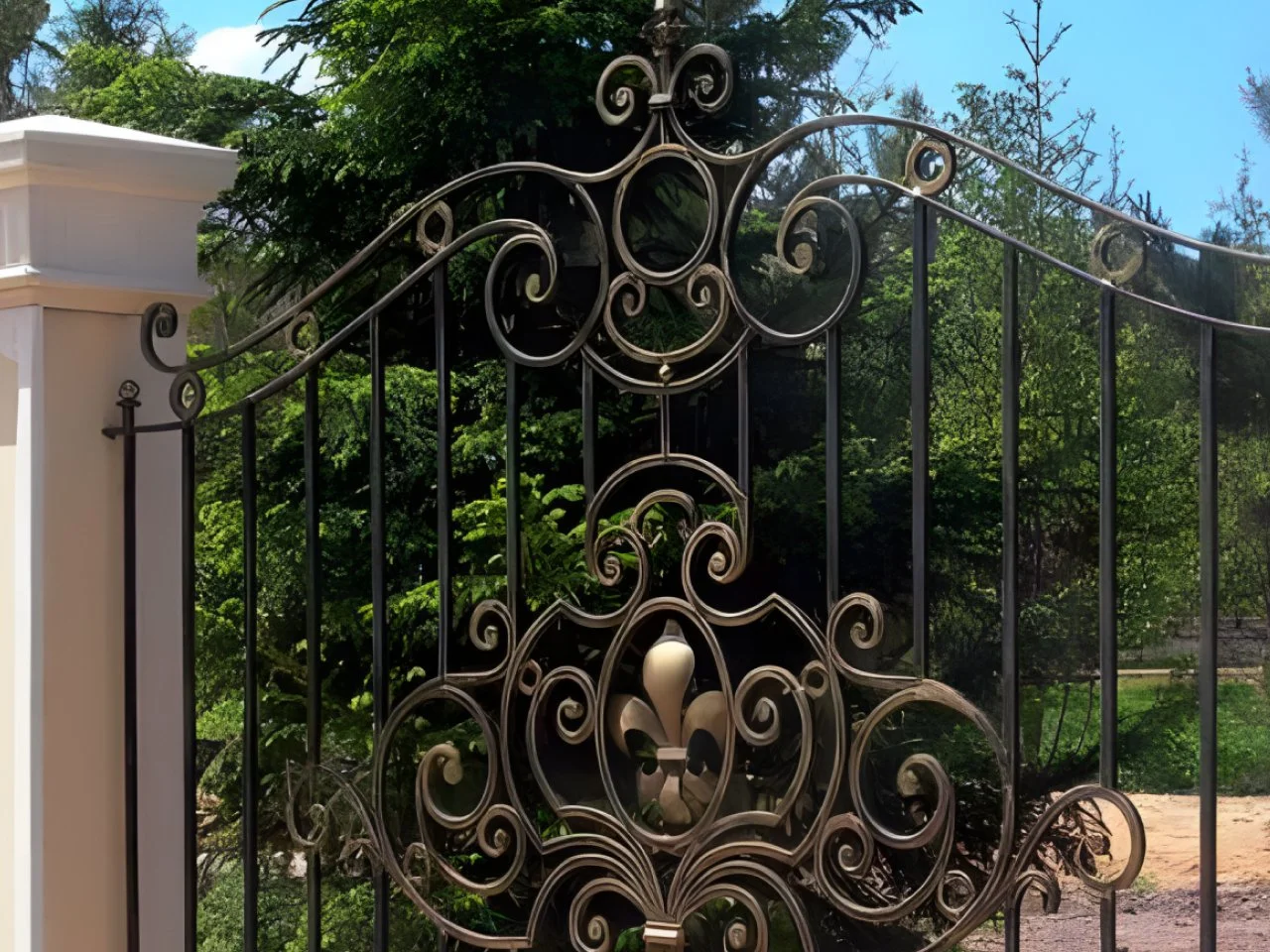 Stalowe Ogrodzenie Posesji - Lilie Kute