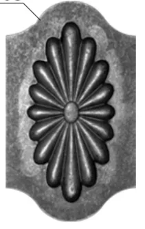 Stalowy kwiat 14.711.02  245 x 145mm