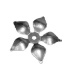 Stalowy kwiat kuty fi 70mm 14.020