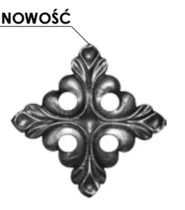 Stalowy kwiat maskownica 165x165 mm 14.710.02