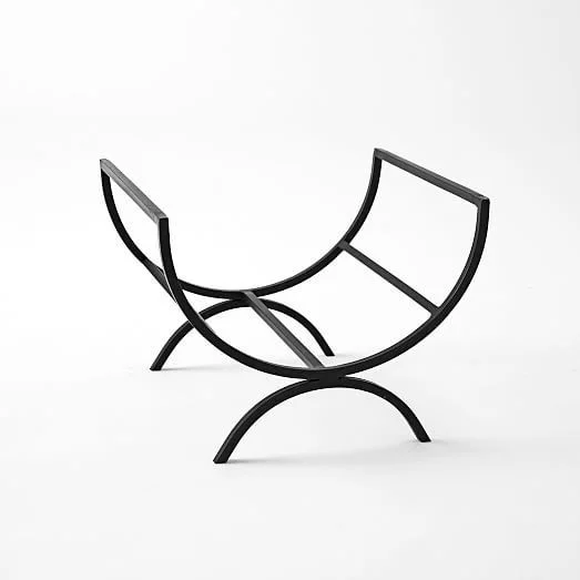 Stojak na drewno kominkowe okrągły druciany