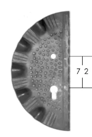 Szyld Drzwiowy Kuty Okrągły 72mm Lewy