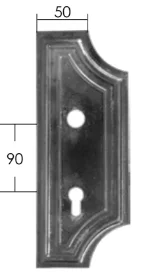 Szyld Drzwiowy Kuty Prostokątny Tłoczony Wypukły 72mm